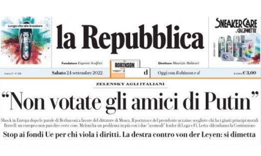 Repubblica: gli amici di Putin