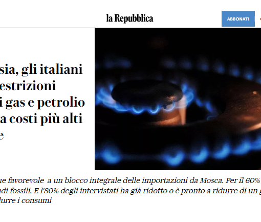 titolo Repubblica bollette gas
