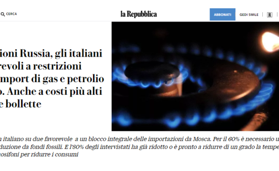 titolo Repubblica bollette gas