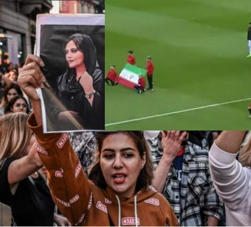 protesta dei calciatori iraniani