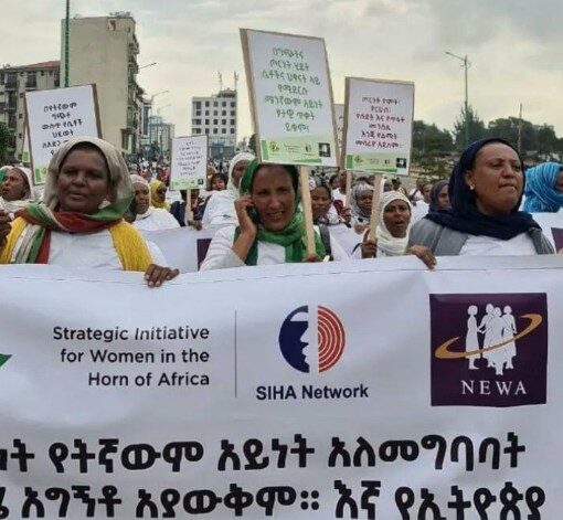 marcia delle donne etiopi per la pace
