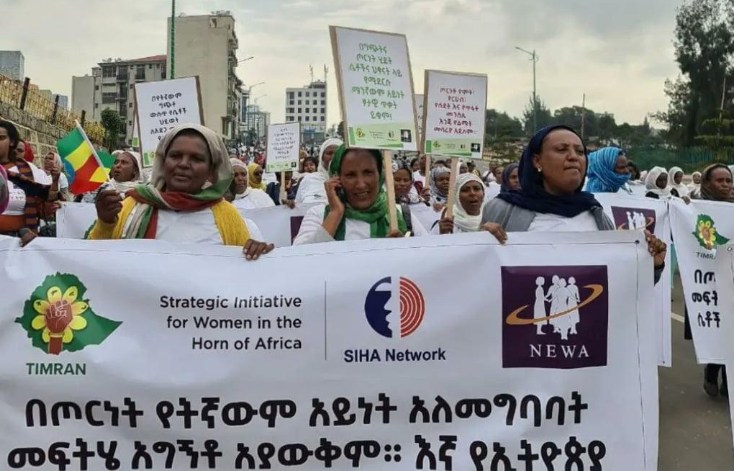 marcia delle donne etiopi per la pace