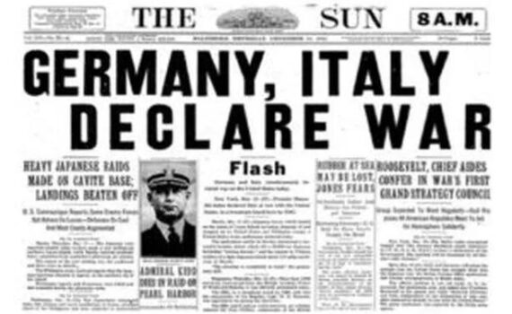 dichiarazione di guerra Italia Germania